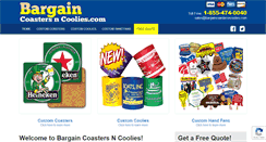 Desktop Screenshot of bargaincoastersncoolies.com